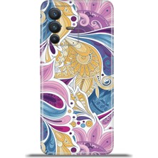 Cupcase Vivo V23 5g Kılıf Esnek Silikon Kamera Koruma 4K Desenli Özel Tasarım - Pastel Sal