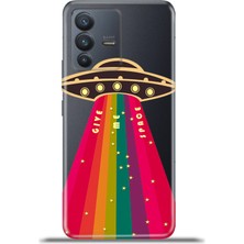 Cupcase Vivo V23 5g Kılıf Esnek Silikon Kamera Koruma 4K Desenli Özel Tasarım - Give Me
