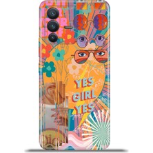 Cupcase Vivo V23 5g Kılıf Esnek Silikon Kamera Koruma 4K Desenli Özel Tasarım - Yes Girl