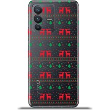 Cupcase Vivo V23 5g Kılıf Esnek Silikon Kamera Koruma 4K Desenli Özel Tasarım - Kırmızı Geyikler