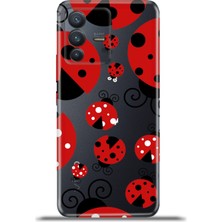 Cupcase Vivo V23 5g Kılıf Esnek Silikon Kamera Koruma 4K Desenli Özel Tasarım - Uğur Böcelkleri