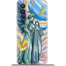 Cupcase Vivo V23 5g Kılıf Esnek Silikon Kamera Koruma 4K Desenli Özel Tasarım - Let Peace