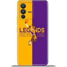 Cupcase Vivo V23 5g Kılıf Esnek Silikon Kamera Koruma 4K Desenli Özel Tasarım - Kobe Bryant