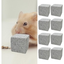 İllusory 10 Taş Kare Hamster Taş Pet Malzemeleri Çiğ Oyuncağı, Kemirgen Taş Pet 5 cm (Yurt Dışından)