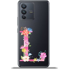 Cupcase Vivo V23 5g Kılıf Esnek Silikon Kamera Koruma Kişiye Özel Harfler Kai