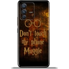 Cupcase Vivo V23 5g Kılıf Esnek Silikon Kamera Koruma 4K Desenli Özel Tasarım - Muggle