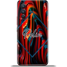 Cupcase Vivo V23 5g Kılıf Silikon Esnek Kamera Koruma Kişiye Özel Isim - Royal