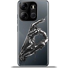 Cupcase Tecno Spark Go 2023 Kılıf Esnek Silikon Kamera Koruma 4K Desenli Özel Tasarım - Okbro