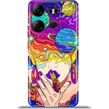 Cupcase Tecno Spark Go 2023 Kılıf Esnek Silikon Kamera Koruma 4K Desenli Özel Tasarım - Fal