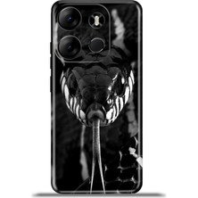 Cupcase Tecno Spark Go 2023 Kılıf Esnek Silikon Kamera Koruma 4K Desenli Özel Tasarım - Mamba Yilan