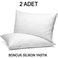 Vionel Home 2 Adet Ekonomik Yastık , Otel Yastığı, Boncuk Silikon 50 x 70