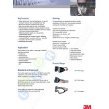 3M 3m™ 2890A As/af Kimyasallara Karşı Koruyucu Gözlük (Buğu Önleyici, Şeffaf Asetat Lens, Ventilli)