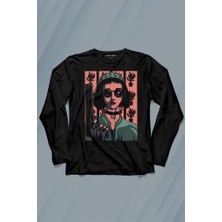 Kendim Seçtim Mathilda Leon Sevginin Gücü Leon The Professional Film Uzun Kollu Tişört Baskılı T-Shirt