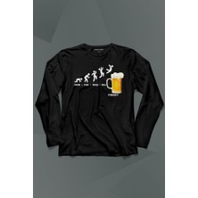 Kendim Seçtim Beer Week Friday Weekend Bira Alkol Hafta Sonu Tatili Uzun Kollu Tişört Baskılı T-Shirt