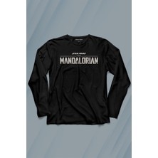 Kendim Seçtim The Mandalorian Bebek Yoda Cep Tasarımı Star Wars Uzun Kollu Tişört Baskılı T-Shirt
