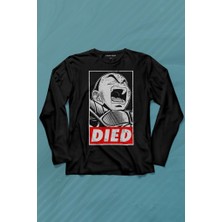 Kendim Seçtim Dragon Ball Krillin Anime Dizi Urban Uzun Kollu Tişört Baskılı T-Shirt