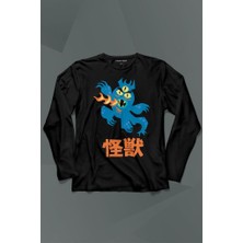 Kendim Seçtim Big Hero 6 Fred Kaiju Büyük Kahraman Uzun Kollu Tişört Baskılı T-Shirt