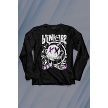 Kendim Seçtim Blink 182 Punk 20 Years Yirminci Yıl Rock Musicmüzik Uzun Kollu Tişört Baskılı T-Shirt