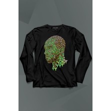 Kendim Seçtim Kobe Bryant Black Mamba Yeşil Snake Nba Basketball Uzun Kollu Tişört Baskılı T-Shirt