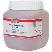 Kimya Lab Silikajel Turuncu Nem Alıcı 1 kg - Küf Önleyici Indikatörlü, Silikajel