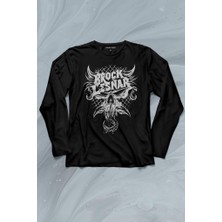 Kendim Seçtim Brock Lesnar Logo Wwe Ufc Amerikan Güreşi Spor Uzun Kollu Tişört Baskılı T-Shirt