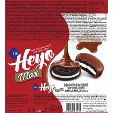 Çizmeci Time  Heyo Max Kakao Kaplamalı Vanilya Kremalı Kakaolu Bisküvi 30 gr 24 Adet (1 Kutu)