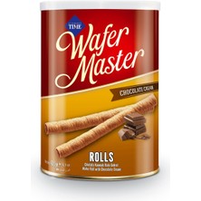 Çizmeci Time  Wafer Master Rolls Çikolata Kremalı Rulo Gofret 400 gr (Teneke Kutu)