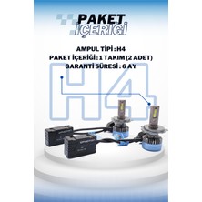 Photon Milestone Katana Edition H4 12-24V  Şimşek Etkili LED Xenon Far Ampulü Seti