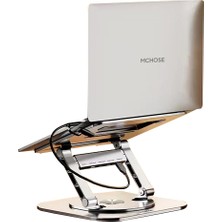 Ally Mc LS928HUB 4in1 Masaüstü 360° Dönebilen Laptop Standı Hub​