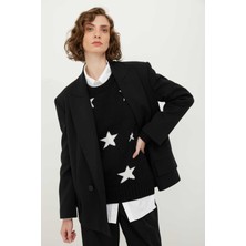 ROMAN Kruvaze Ceket Siyah K2416035_001