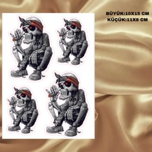 Fatih Sticker Kuru Kafa Motorsiklet Araç Leptop Sticker Çıkartma