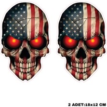 Fatih Sticker Abd Kuru Kafa Motorsiklet Araç Leptop Sticker Çıkartma