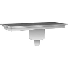 Empero EMP.YF.AO.30225 Alttan Çıkışlı Ortadan Sifonlu Yer Izgarası 300X2250X150 mm