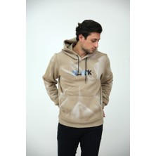 Frezzbi Kapişonlu Yıkamalı Baskılı 3iplik Sweatshirt Hoodie