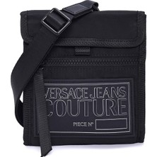 Versace Jeans Couture Yan Fermuar Detaylı Erkek Çapraz Askılı ve Omuz Çantası