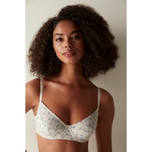 Penti Valeria Çiçek Desenli Bej Sütyen