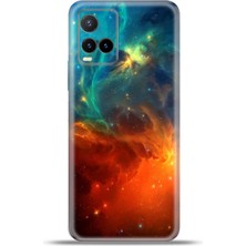 Cupcase Vivo Y33S Kılıf Esnek Silikon Kamera Koruma 4K Desenli Özel Tasarım - Cosmology