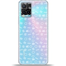 Cupcase Vivo Y33S Kılıf Esnek Silikon Kamera Koruma 4K Desenli Özel Tasarım - Geometrik