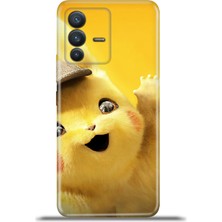 Cupcase Vivo V23 5g Kılıf Esnek Silikon Kamera Koruma 4K Desenli Özel Tasarım - Pika