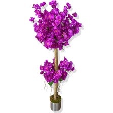 Mor Bahar Dalı 100 cm 12X12 Metal Saksı