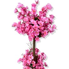 Pembe Bahar Dalı 100 cm 12X12 Metal Saksı