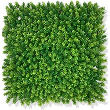 Yapay Çamdalı Bitki  Duvar Kaplama 50X50 cm Açık Yeşil