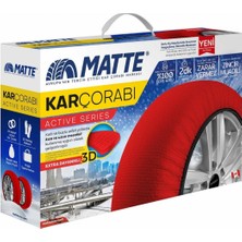 Matte Kar Çorabı Active Series Kırmızı Medium