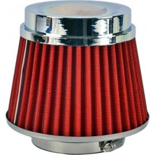 Carub BR4686301 Tuning Hava Filtresi 2 Aparatlı Krom-Kırmızı