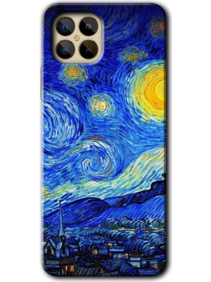 Gramaphone Omix X600 Kılıf Hd Desen Baskılı Arka Kapak + Kırılmaz Cam - Starry Night