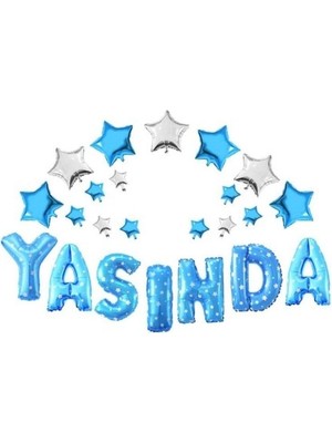 Kidspartim Mavi Yaşında Folyo Balon Seti