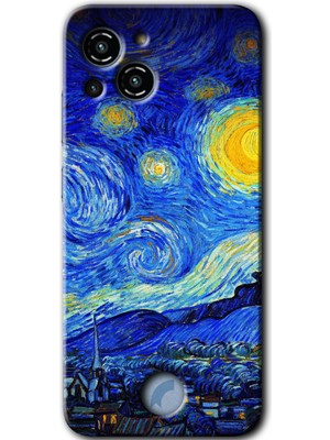 Gramaphone Reeder S23 Pro Max Kılıf Hd Desen Baskılı Arka Kapak - Starry Night