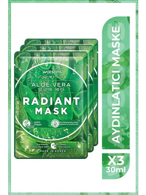 Watsons Fruity Maske Aloe Vera Radiant Maske * 3 Adet