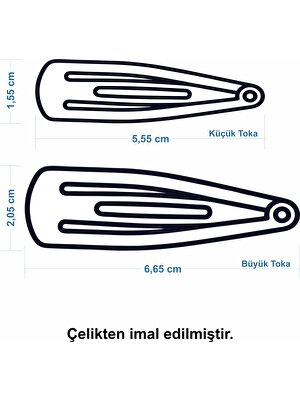 Antaç Çıtçıt Saç Tokası 4'lü Küçük D-02