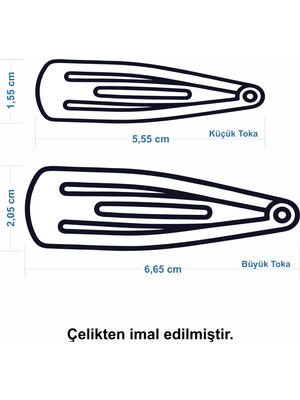 Antaç Çıtçıt Saç Tokası 4'lü Küçük E-24